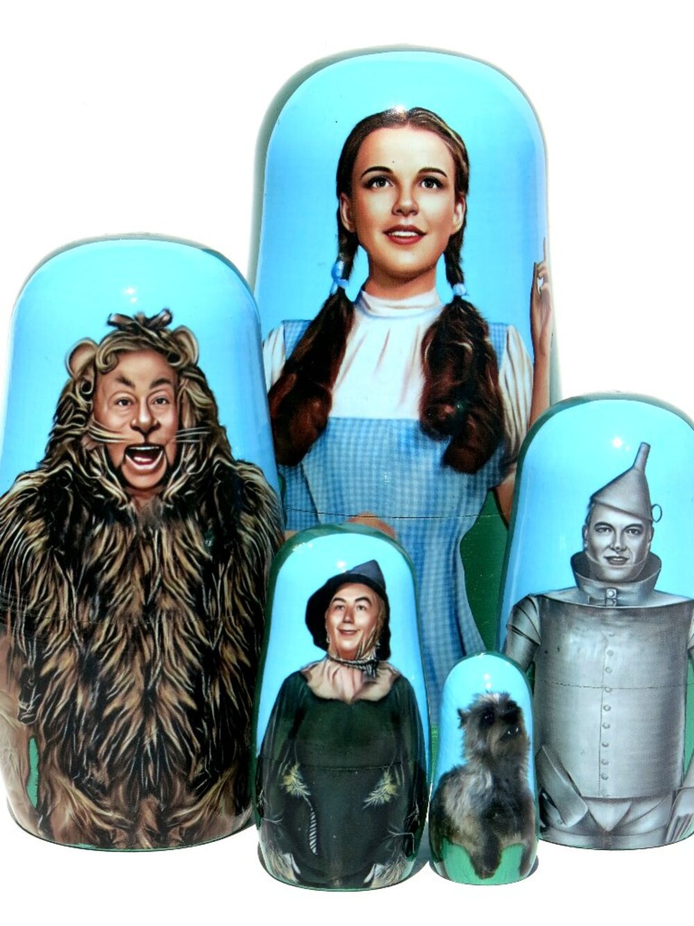 Wizard of Oz Nesting Doll Russian Stacking Doll 5 PC Nested Eggs Matryoshka Toy